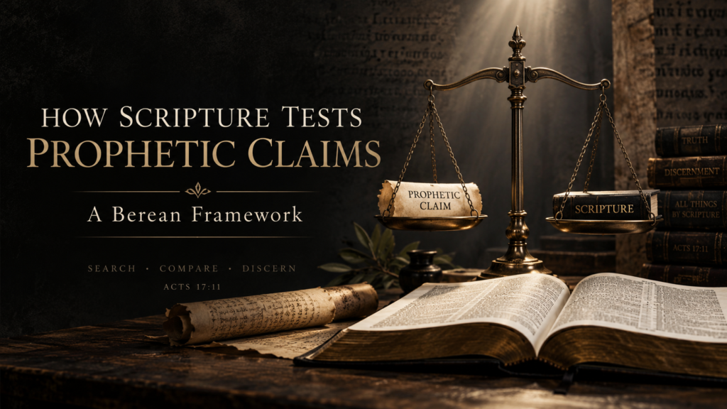 How Scripture Tests Prophetic Claims: A Berean Framework for Discernment