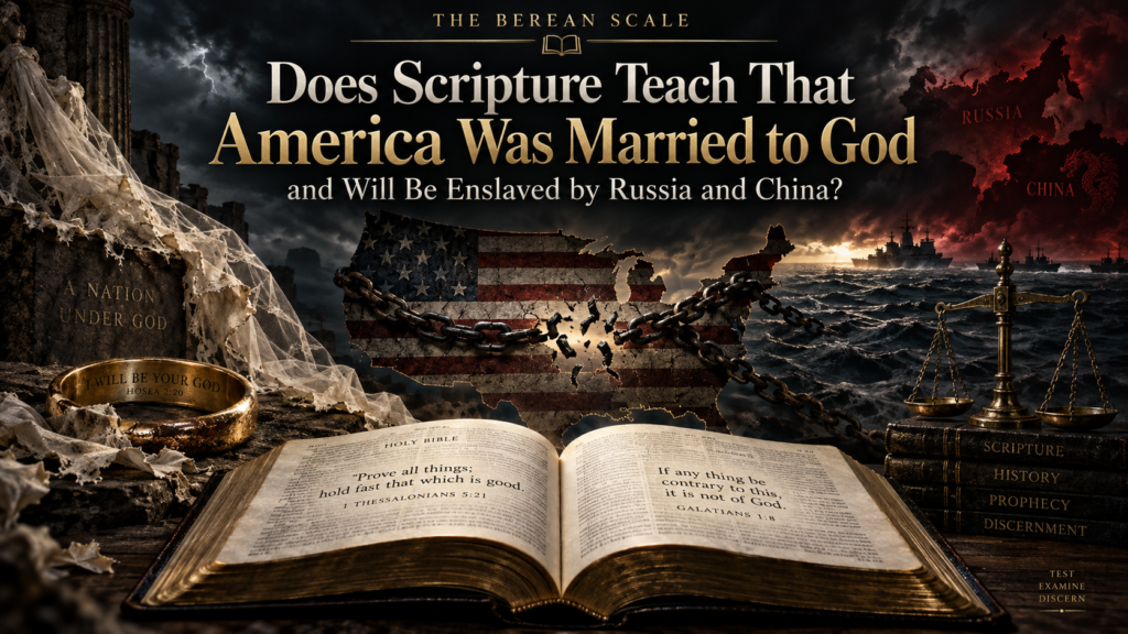 Does Scripture Teach That America Was Married to God and Will Be Enslaved by Russia and China?