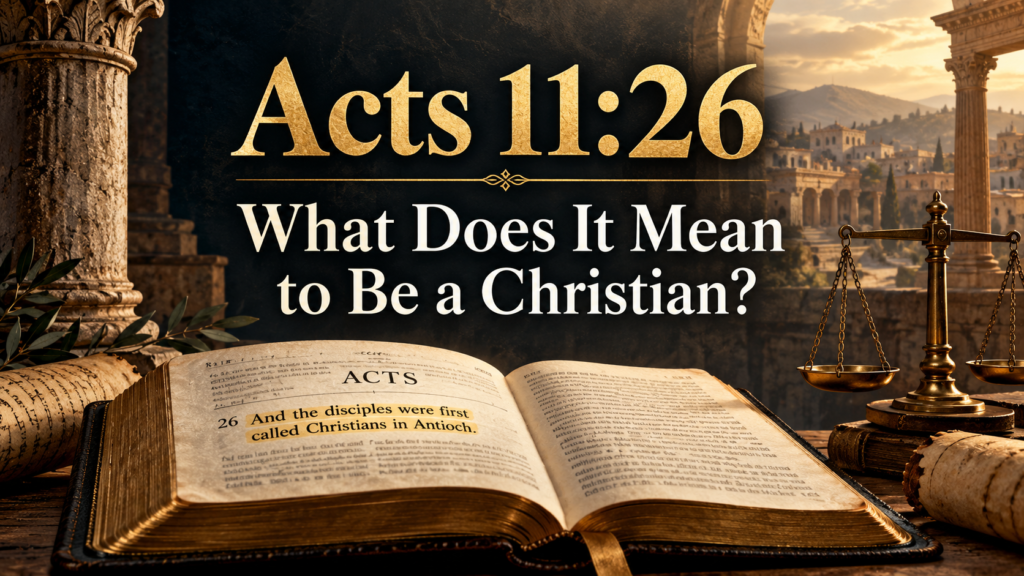 Acts 11:26: What Does It Mean to Be a Christian?