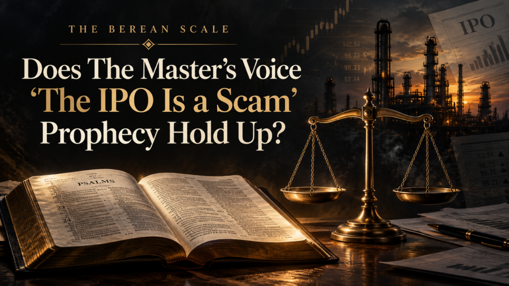 Does The Master’s Voice “The IPO Is a Scam” Prophecy Hold Up?